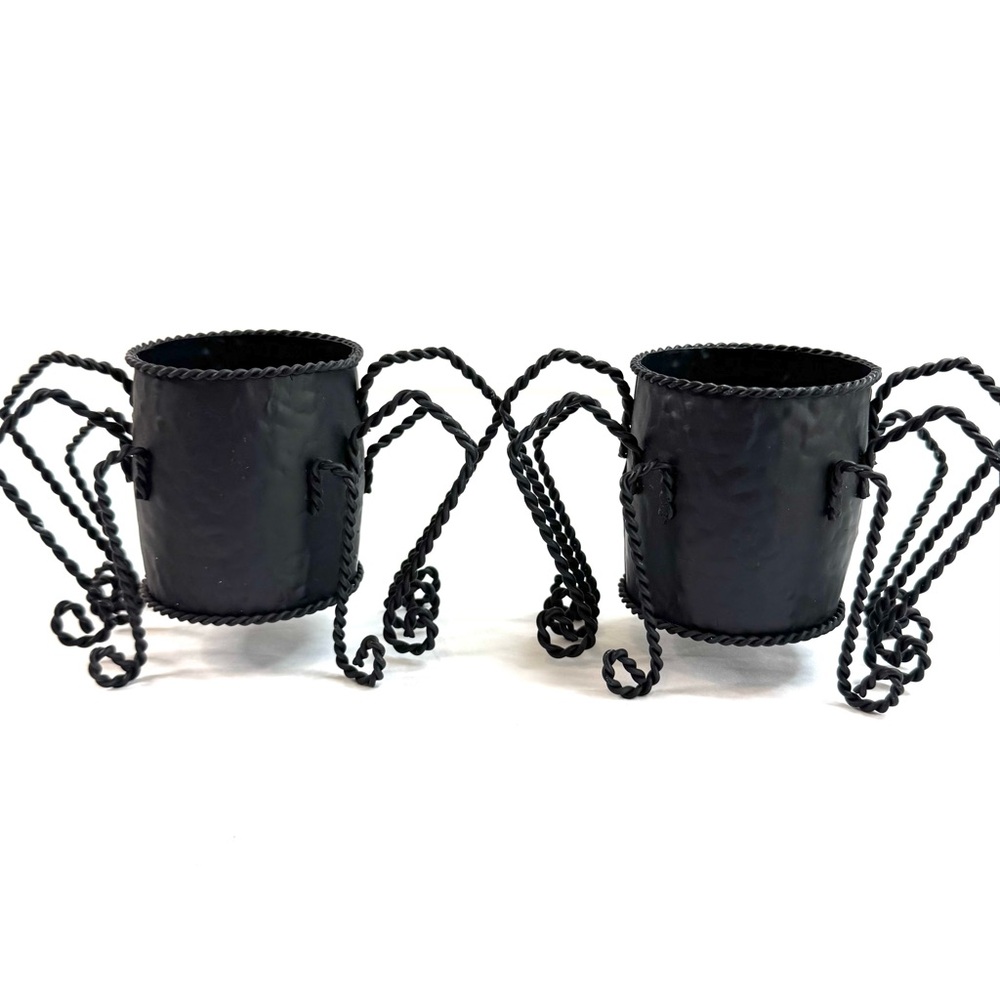 Halloween Mini Spooky Spider Candle Holder Set Spider Decor - Picture 6 of 11